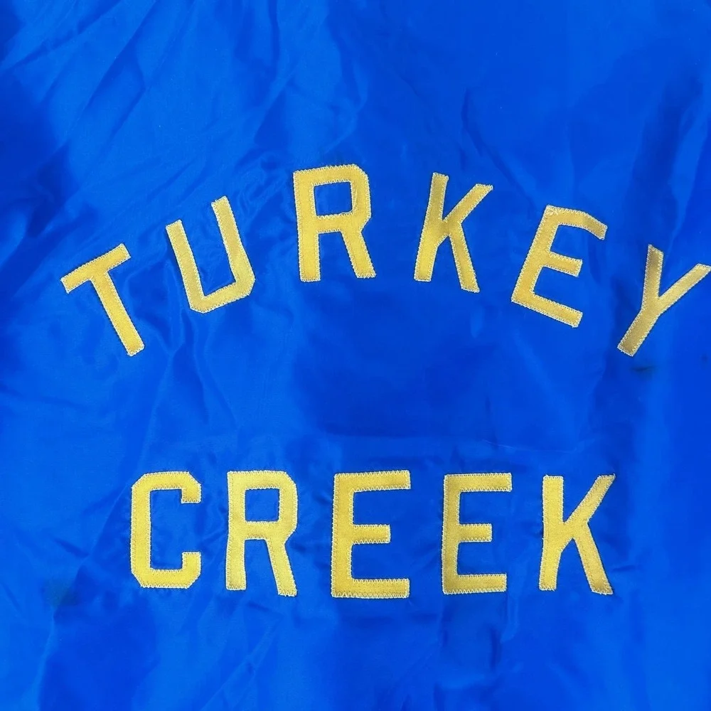 Vintage Speedline Jacket Mens Large Blue Snap Coach Windbreaker Turkey Creek